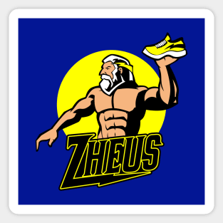 Funny Zeus Greek Mythology Gods Sneakers Pun Sports Logo Sticker